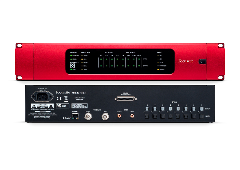 Focusrite Pro RedNet 3 - 32x32 ADAT ve AES I/O Dante Ses Arabirimi