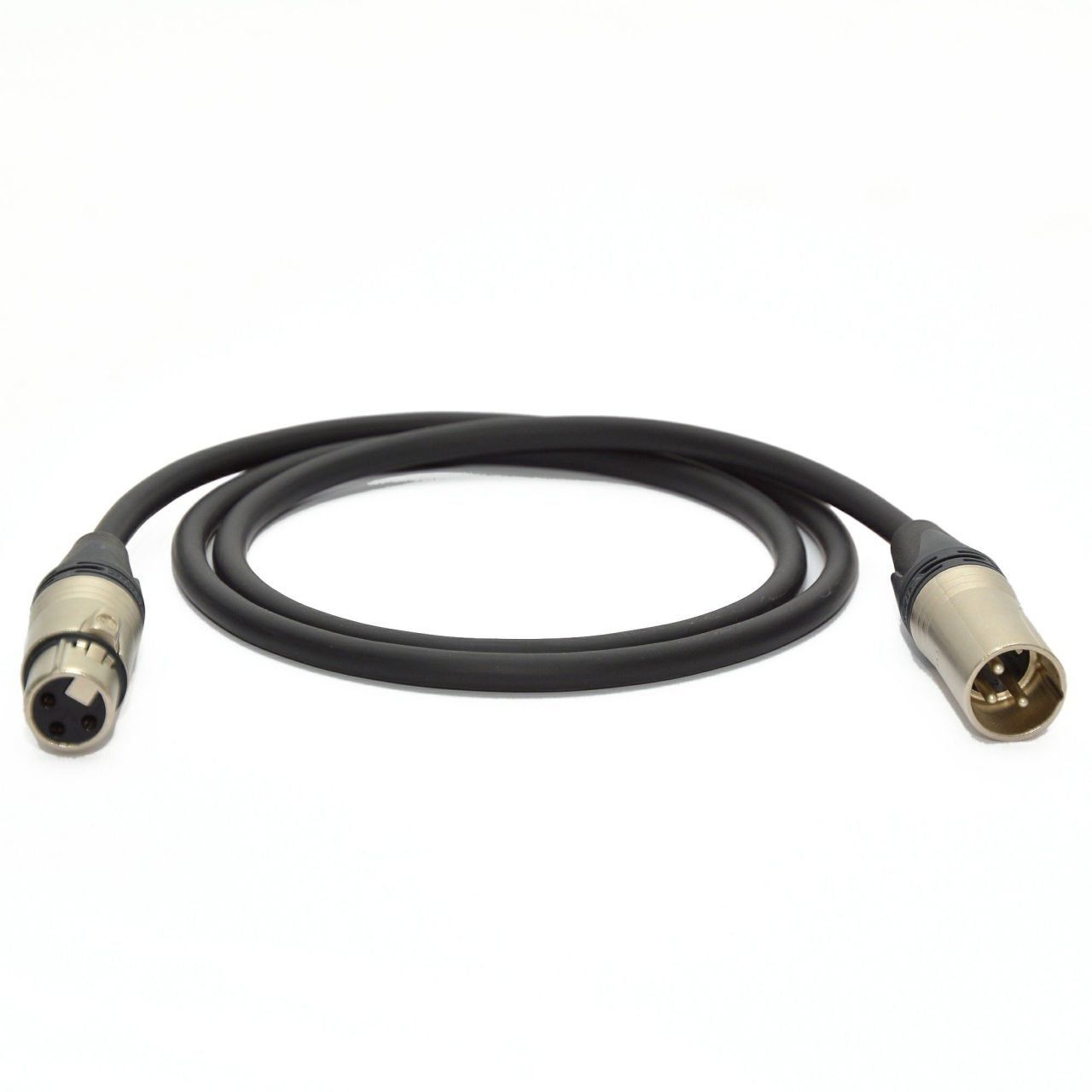 3 Pin Neutrik XLR Erkek+XLR Dişi Audio Kablosu Metre