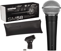 Shure SM58SE - ON OFF SWITCHLI EL MİKROFONU