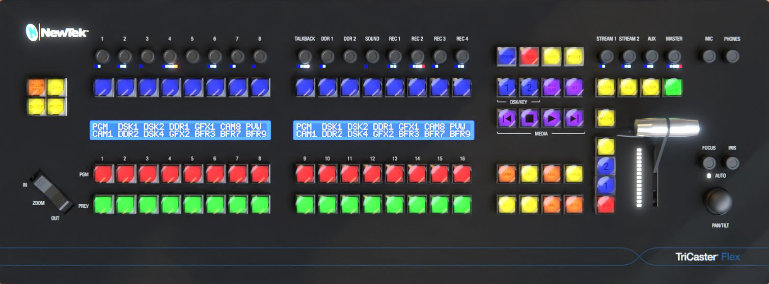 NewTek- VIZRT Tricaster Flex Kontrol Panel