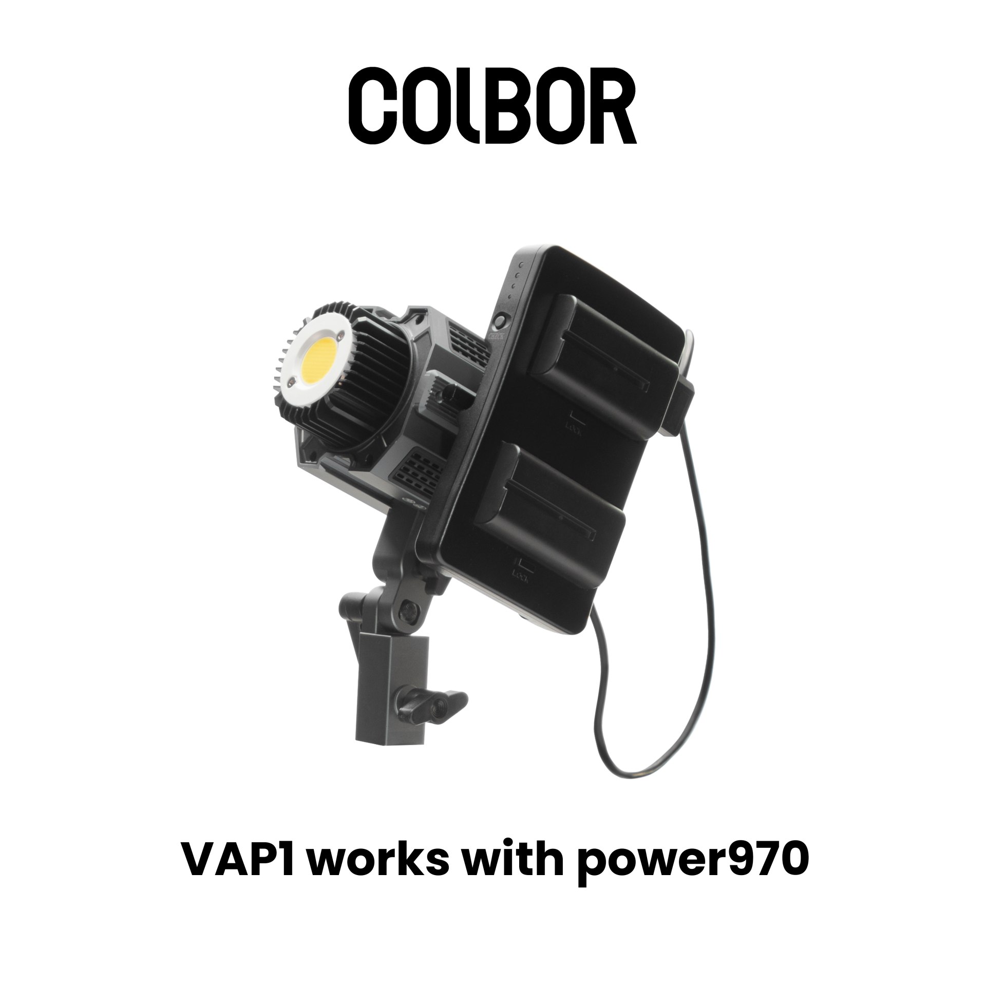 COLBOR VAP1- NP-F to V-Mount Adapter Plate